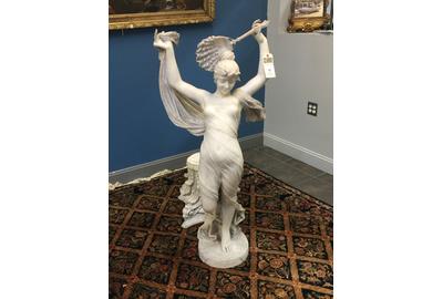 The top lot of the sale was Cesare Lapini’s marble sculpture, “Odalisca,” that attained $62,500.  