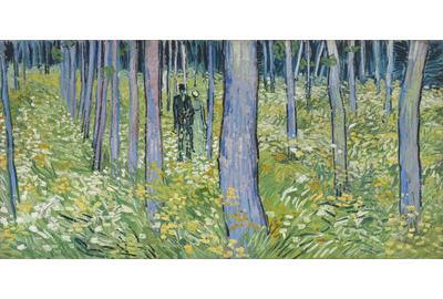 Image credit: Vincent van Gogh (1853–1890), Undergrowth with Two Figures, June 1890, oil on canvas, 19 ½ x 39 ¼ in.  (49.5 x 99.7 cm), Cincinnati Art Museum; Bequest of Mary E.  Johnston, 1967.1430