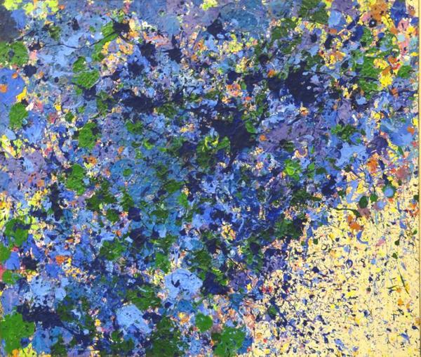 The large Wallasse Ting entitled "Floating Flowers" sold for $158,600.  