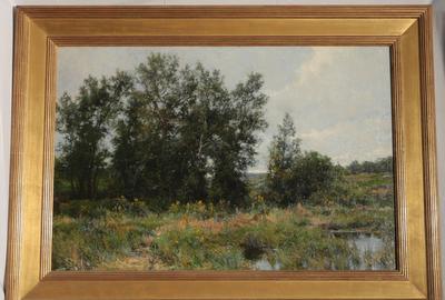 Hugh Bolton Jones (American 1848 - 1927): Egremont, Massachussetts - Oil on canvas, 24 x 36 inches/Signed lower left