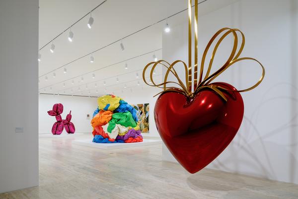 Installation view, "Appearance Stripped Bare: Desire and The Object in the Work of Marcel Duchamp and Jeff Koons, Even" at Museo Jumex.