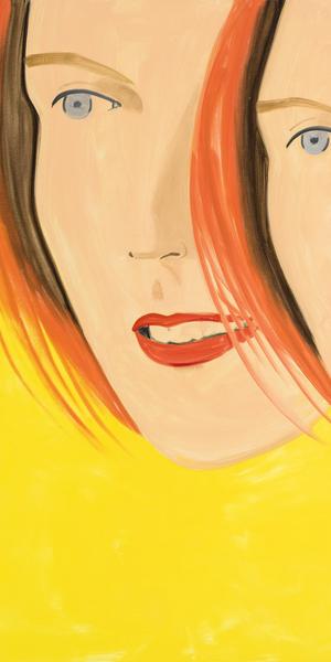 Alex Katz, Emma 3 , 2017, oil on linen, The Rachofsky Collection .  Courtesy the artist and Gavin Brown’s enterprise, New York/Rome.  Photo by Paul Takeuchi.  © Alex Katz, 2019 / Artists Rights Society (ARS), New York