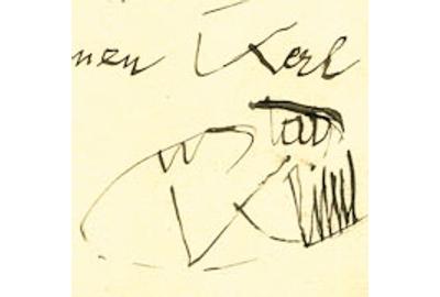 Gustav Klimt Autograph Quotation, 1913