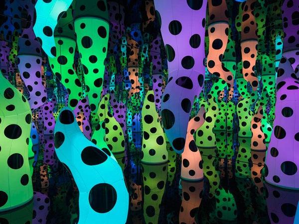 The art installation ‘Love is Calling’ by Japanese artist Yayoi Kusama.