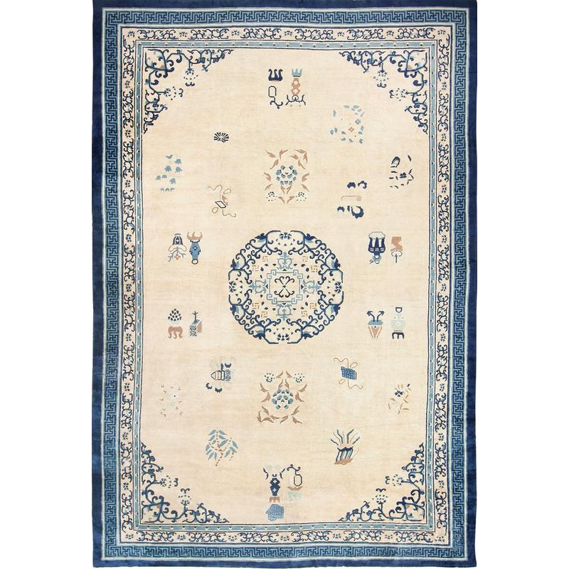 Large Antique Chinese Carpet 43981 by Nazmiyal