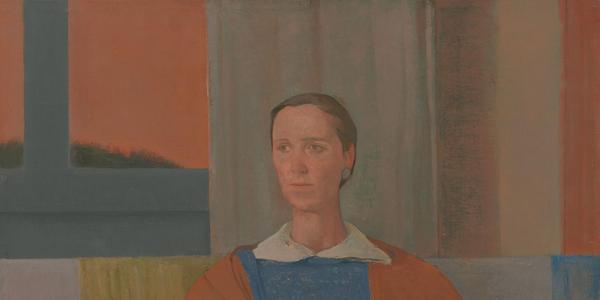 Lennart Anderson, Portrait of Mrs.  Suzy Peterson, 1959.  Oil on canvas, 30 3/16 × 26 15/16 in.  (76.7 × 68.4 cm).  Whitney Museum of American Art, New York; purchase with funds from the Neysa McMein Purchase Award 63.49