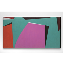 Lorser Feitelson, Space Forms (1953), oil on canvas, 40 x 74 in, 101 x 188 cm.  Courtesy of Louis Stern Fine Arts.