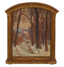 LOT 1: Carl Krafft, Through the Woods.  Estimate $1,000-2,000.  Sold for $6,500 