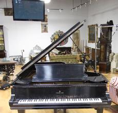 This Steinway & Sons Model D Concert Grand piano ($15/25,000) will cross the block.  