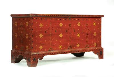 Lot 102, the Ohio blanket chest, which sold for $50,525 during Garth's January 12 Country Americana auction.