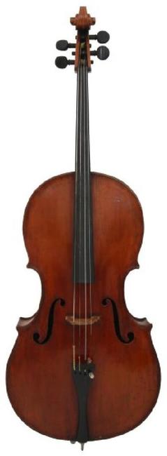 A handcrafted cello by Leandro Bisiach (Italian, 1864-1946), in the “Grand Pattern Amati” style, circa 1890, is one of two Italian cellos in this sale.