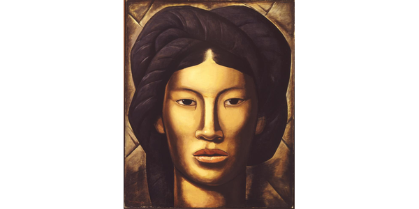 Alfredo Ramos Martínez, La Malinche (Young Girl of Yalala, Oaxaca), 1940.  Oil paint on canvas; 50 x 40 1/2 in.  (127 x 103 cm).  Phoenix Art Museum: Museum purchase with funds provided by the Friends of Mexican Art, 1979.86.  ©The Alfredo Ramos Martínez Research Project, reproduced by permission.