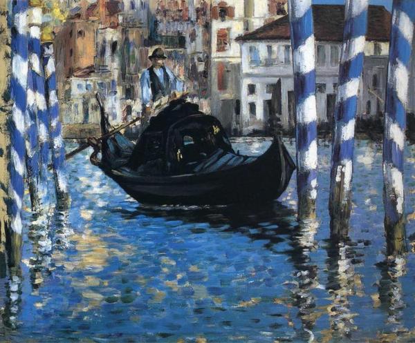 Edouard Manet’s work "The Grand Canal — Venice (Blue Venice)," from 1875 is featured in the “Color” section of the online exhibition "Color, Pattern, Whimsy, & Scale" at Shelburne Museum.