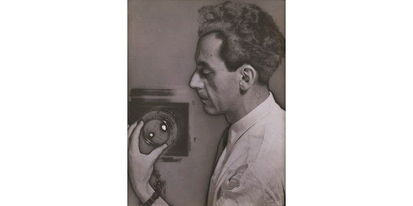 Self-Portrait with Camera, 1930, Man Ray (American, 1890–1976), solarized gelatin silver print.  The Jewish Museum, New York, Photography Acquisitions Committee Fund, Horace W.  Goldsmith Fund, and Judith and Jack Stern Gift, 2004-16.  © Man Ray 2015 Trust/Artists Rights Society (ARS), NY/ADAGP, Paris 2021