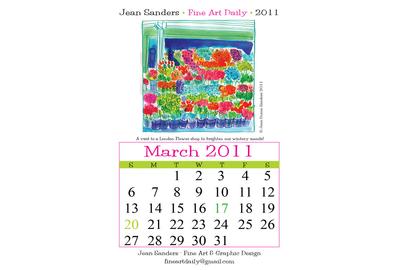 Fine Art Daily, March calendar