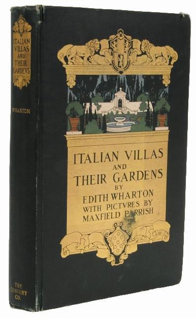 PARRISH, Maxfield, illustrator .  WHARTON, Edith (1862-1937).  Italian Villas and their Gardens.