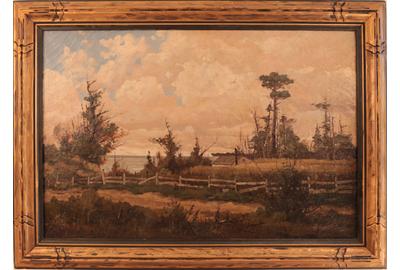 William McCord (American 1857 - 1918): Landscape - Oil on canvas, 20 x 30 inches/Signed lower left