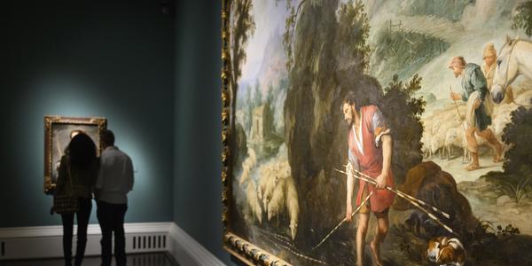 Installation view, "Murillo: Picturing the Prodigal Son" at Meadows Museum.