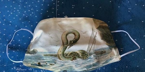 The Great Sea Serpent face mask from Peabody Essex Museum Shop.