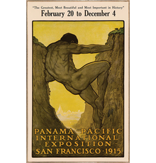 Perham Wilhelm Nahl, "The Thirteenth Labor of Hercules: Official Poster for the Panama-Pacific International Exposition," 1913-1914