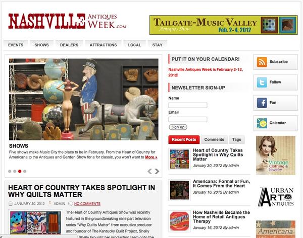 Dealer Page on NashvilleAntiquesWeek.com