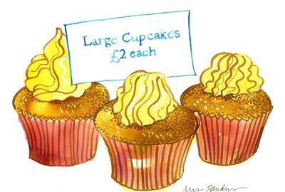 Fine Art Daily, cupcakes