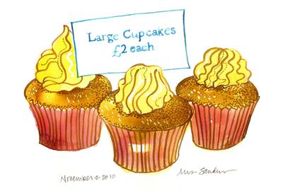 Fine Art Daily, cupcakes