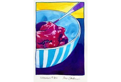 Fine Art Daily, cranberry jelly