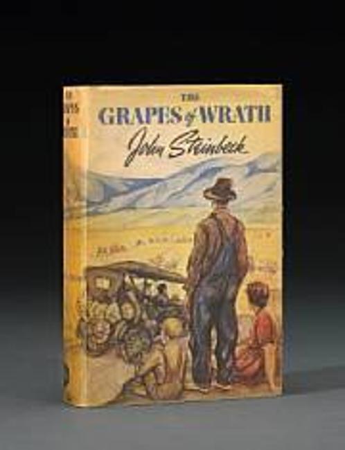 First edition copy of John Steinbeck's The Grapes of Wrath (1939) sold for $45,750 inclusive of Buyer's Premium.