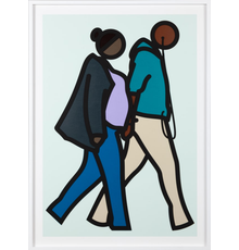 Julian Opie.  New York Couple 6.  from the Series New York Couples, Edition 5 of 55, 2019, Estimate $6,375-8,500