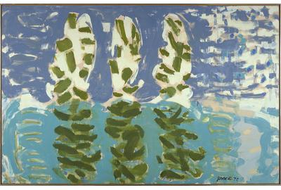 Stephen Pace, Reflections (72-9), 1972, oil on canvas, 55 x 86 1/4 inches.