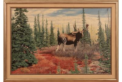 Robert Pease (1925 - 2004): Wilderness Lord - Oil on canvas, 20 x 29.5 inches/Signed lower left