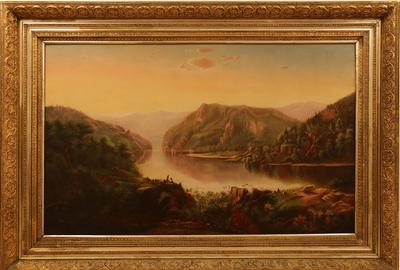 ELLEN MALVINO POMEROY (AMERICAN 1841 – 1903) SHENANDOAH VALLEY: Oil on canvas on support, 27.5 x 44.75 inches/Signed lower left