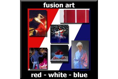 "Red, White & Blue" International Online Juried Art Exhibition Winners www.fusionartps.com