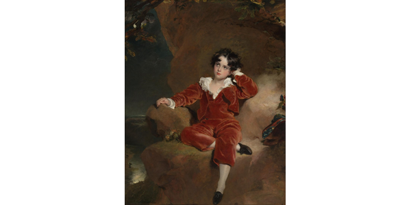 'The Red Boy' after restoration.  Sir Thomas Lawrence, 'Charles William Lambton', 1825.  Image © The National Gallery, London 