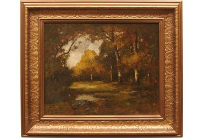 MAX WEYL (AMERICAN 1837 – 1914) ROCK CREEK PARK Oil on canvas, 18 x 22 inches / Signed lower right