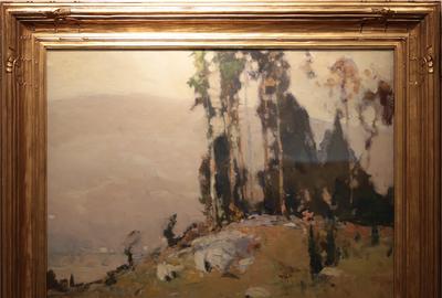 Chauncey Foster Ryder (1868 - 1949): Canaan Bowl - Oil on canvas, 24.5 x 29.5 inches/Signed lower left