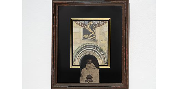 "For Rosey," (1976) by Betye Saar, Mixed Media Collage, Collection of the California African American Museum, Gift of Dr.  and Mrs.  Leon O.  Banks, Courtesy of the California African American Museum.  (Credit: Gareth Mackay) 