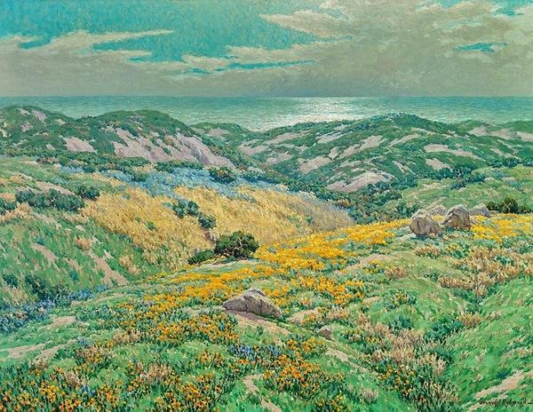 Granville Redmond (American, 1871–1935), Sand Dunes, n.d.  .  Oil on canvas, 30 x 40 in.  Private collection.