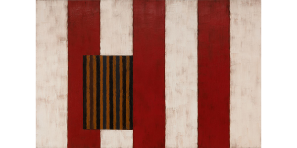 Pale Fire, 1988, by Sean Scully.  Oil on linen, 8 feet x 12 feet 21/2 inches.  Modern Art Museum of Fort Worth, Texas, Museum purchase, Sid W.  Richardson Foundation Endowment Fund.  © Sean Scully.