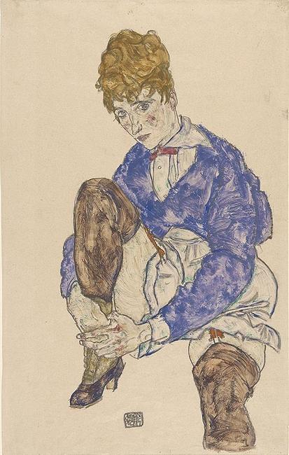 Egon Schiele, Portrait of the Artist's Wife Seated, Holding Her Right Leg The Morgan’s holdings of modern and contemporary drawings are expanding rapidly and include masterworks from Picasso to Ellsworth Kelly.  