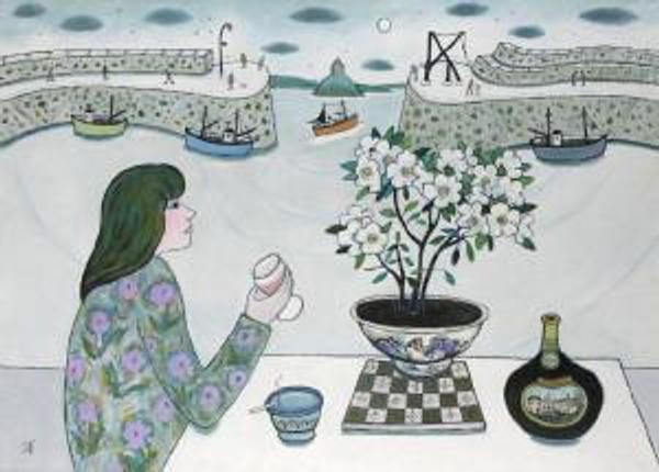 ‘Relaxing with a Glass of Mateus’ by Joan Gillchrest (1918 – 2008), 32” x 43”, oil on card, £ 10,500 from Wren Gallery