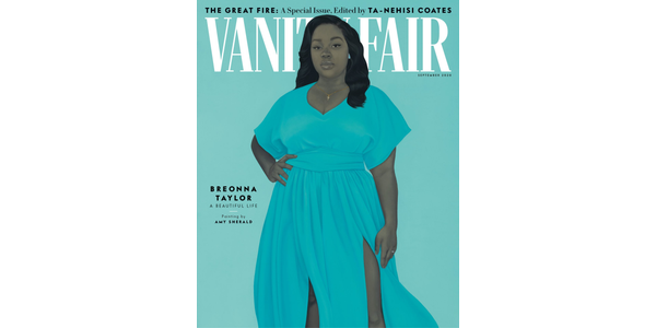 Cover of Vanity Fair‘s September 2020 issue, featuring a portrait of Breonna Taylor by Amy Sherald.