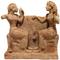 Greek terracotta relief scene from circa the 5th century BC, depicting two women seated on ornate chairs and facing each other, mold-made and partially in the round (est.  $8,000-$12,000).