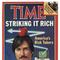 Steve Jobs, Time magazine Cover Signed, displaying a bust portrait of Jobs and his Apple II computer, 1982.  Estimate $15,000 to $25,000.  