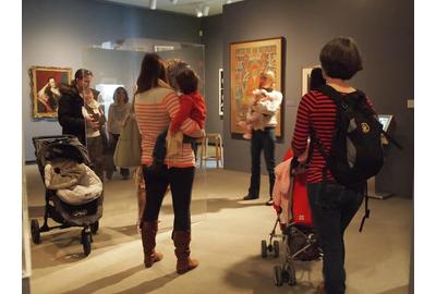 Moms, dads, and caregivers of stroller-bound babies are welcomed for special “before hours” Stroller Tours of the Katonah Museum of Art on select Friday mornings