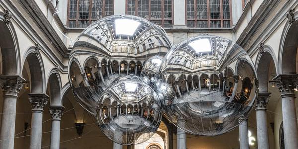 Tomás Saraceno, Aria installation at Palazzo Strozzi, Firenze; Photograph ® Ela Bialkowska, OKNO Studio 2020