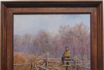 Fletcher Charles Ransom (American 1870 – 1943) ( aka Fletcher Ransom, Fletcher C.  Ransom ): The Prize in Sight - Oil on canvas, 26 x 20 inches / Signed lower left