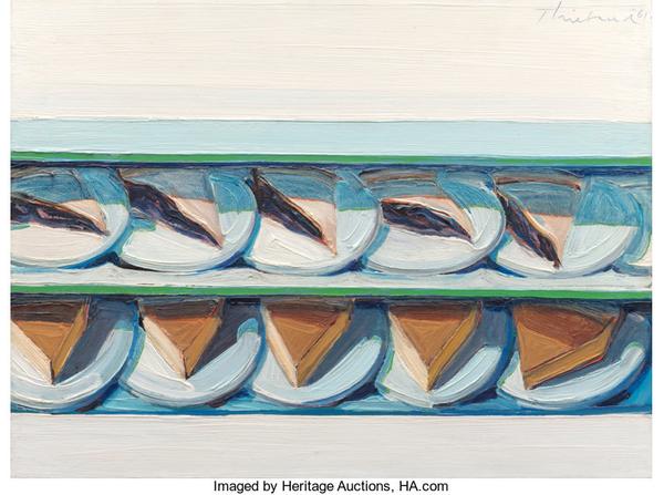 Notable sales included Blueberry Custard, 1961, by Wayne Thiebaud, which set a house record for its most expensive piece of Modern and Contemporary Art at $3,255,000.