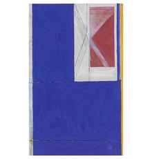 LOT 54: Richard Diebenkorn.  Blue from The Ocean Park Series, 1984.  Estimate $20,000-30,000 